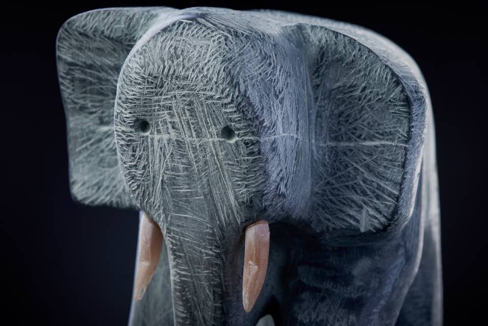 Elephant out of soapstone